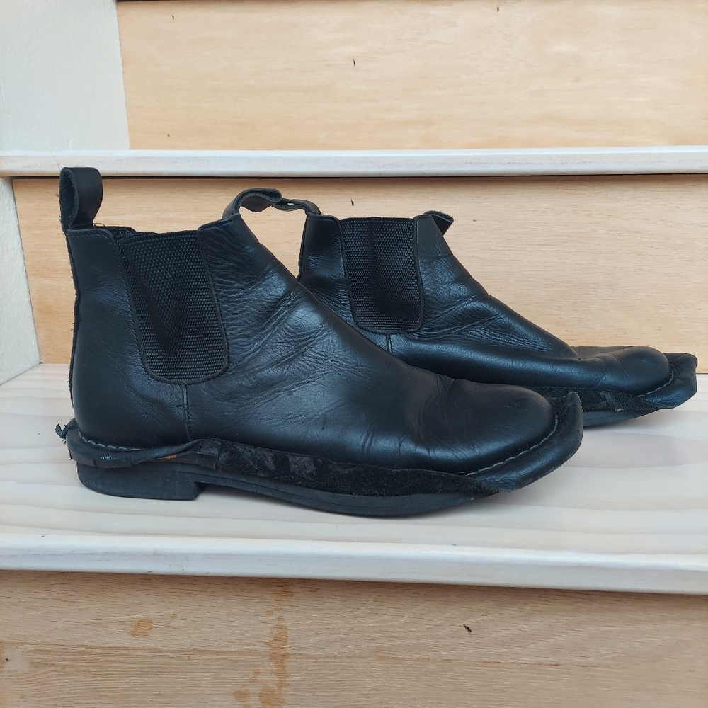 Comme des Garcons Black deconstructed pull on boots